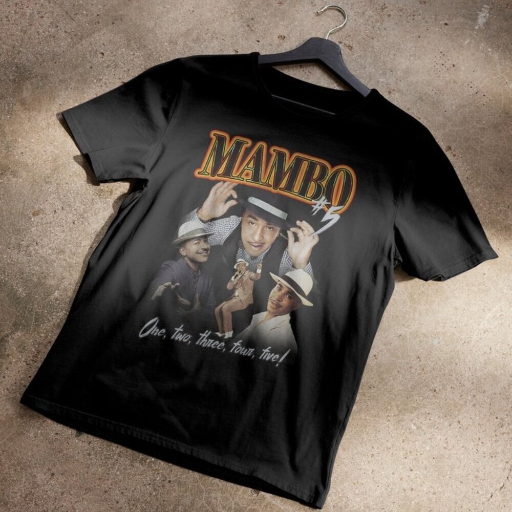 Mambo 5 Lou Bega 90s Bootleg Graphic T-Shirt Music Retro Concert Tee 91